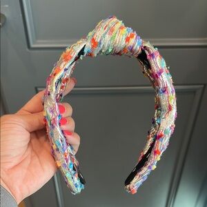 Lele Sadoughi Multicolor Knotted Headband